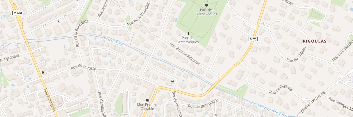 Plan du 9 Rue Etienne Falconnet à Balma