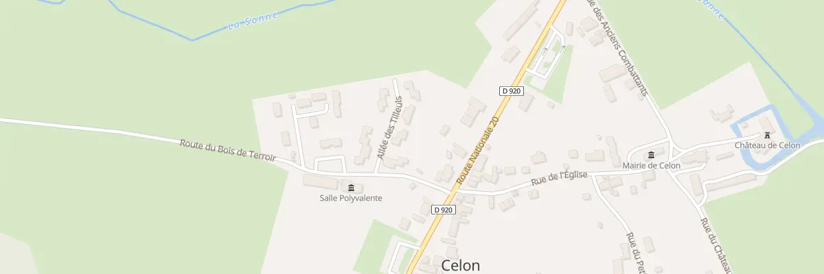 Plan du 4 All des Tilleuls à Celon