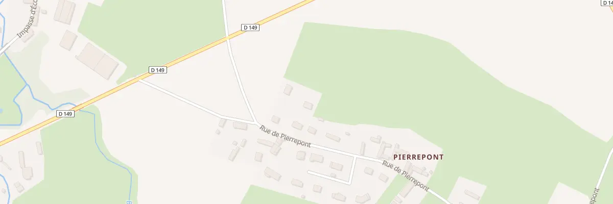 Plan du 134 Rue de Pierrepont à Grandcourt