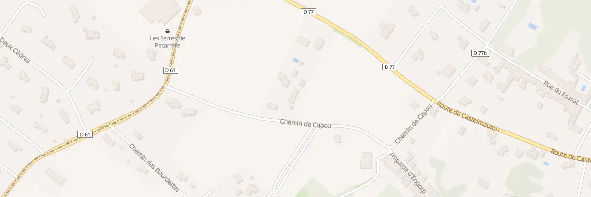 Plan du 12 Che de Capou à Lapeyrouse-Fossat