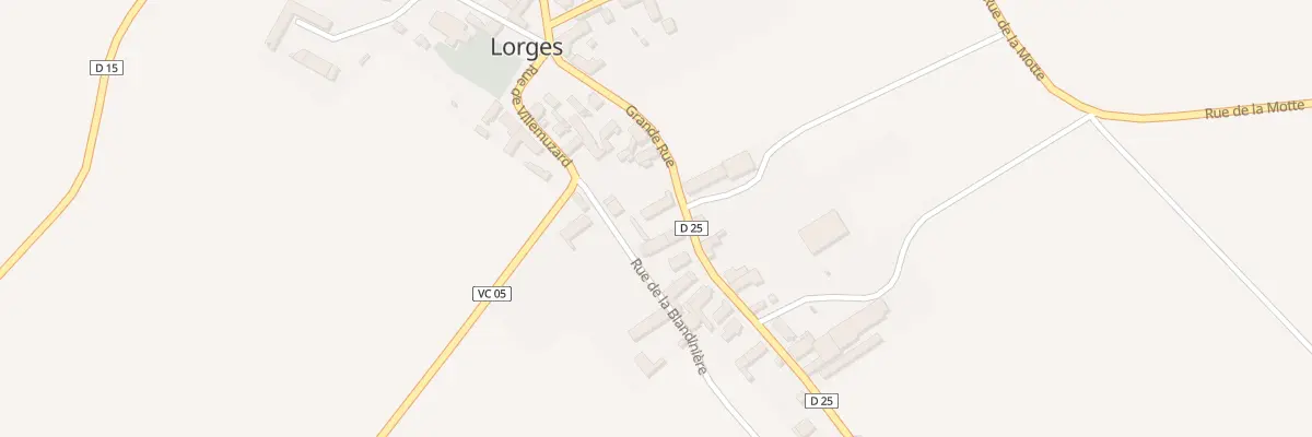 Plan du 16 Gr Grande Rue à Lorges