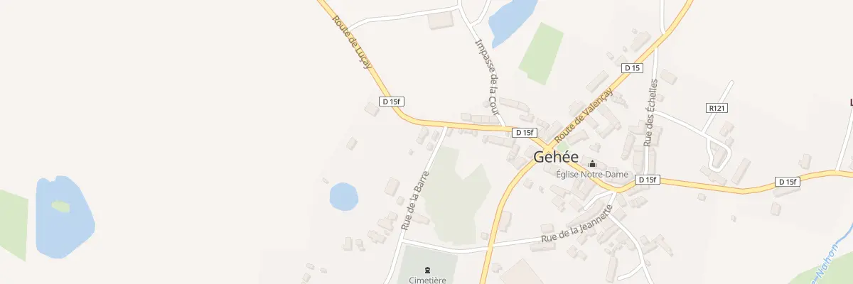 Plan du 9 Rte de Lucay à Gehée