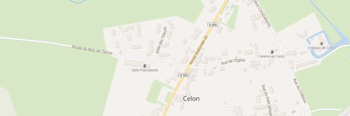 Plan du 2 Rte du Bois de Terroir à Celon