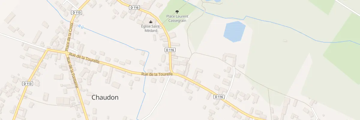 Plan du 2 Rue de l’Eglise à Chaudon