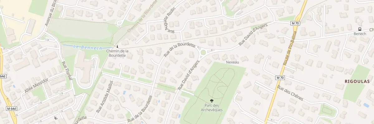 Plan du 25 Rue David d’Angers à Balma
