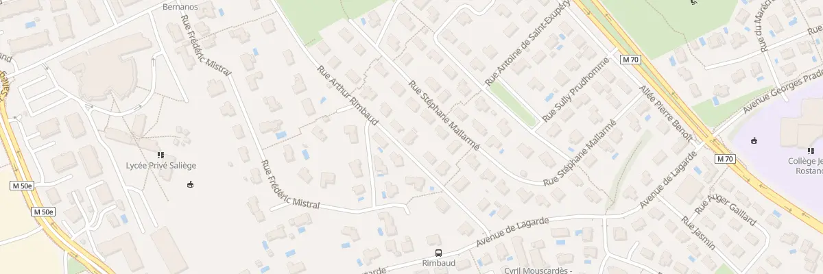 Plan du 10 Rue Arthur Rimbaud à Balma