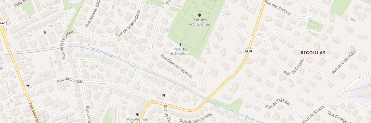 Plan du 8 Rue Etienne Falconnet à Balma