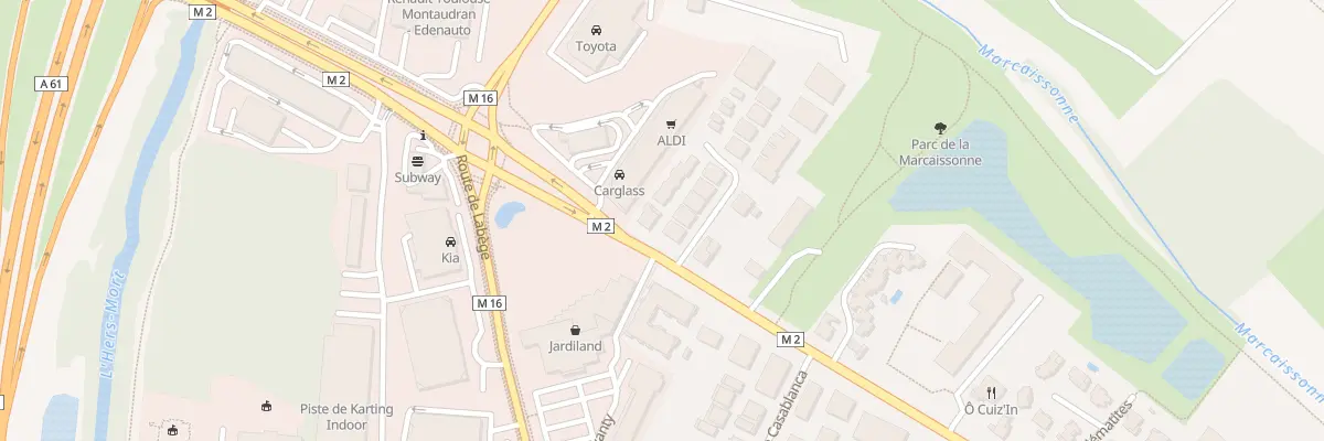 Plan du 1 Rue Georges Payan à Toulouse