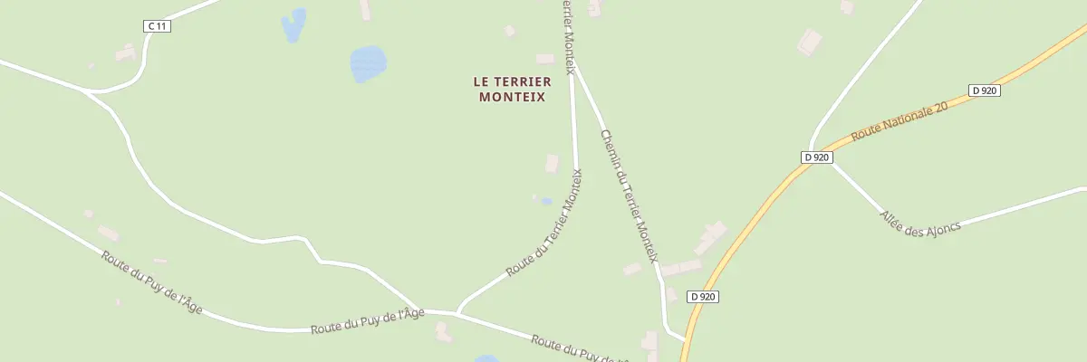 Plan du 3 Rte du Terrier Monteix à Ceaulmont