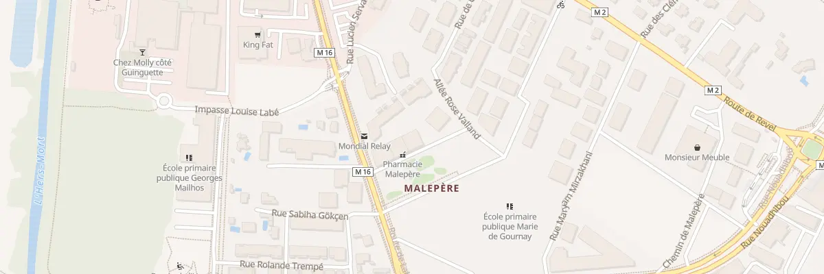 Plan du 116C Rte de Labège à Toulouse