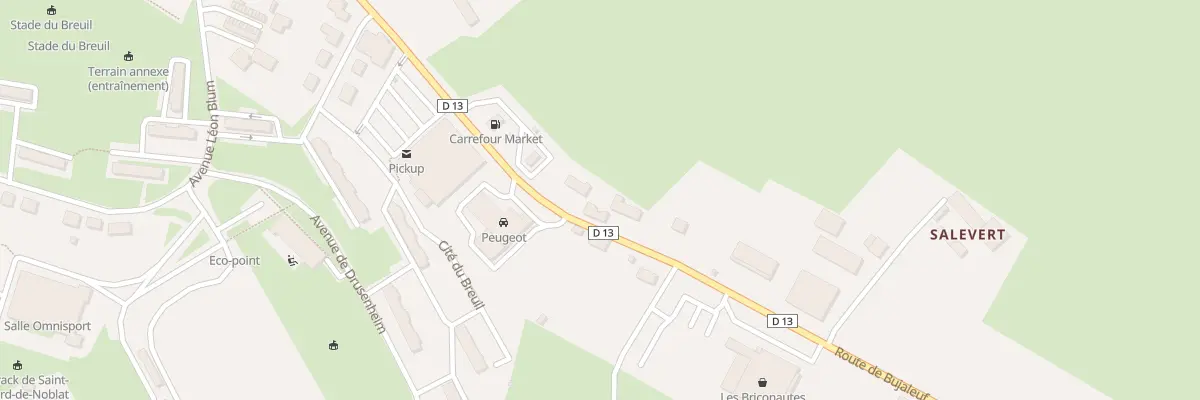 Plan du 23 Av Jean Moulin à Saint-Léonard-de-Noblat
