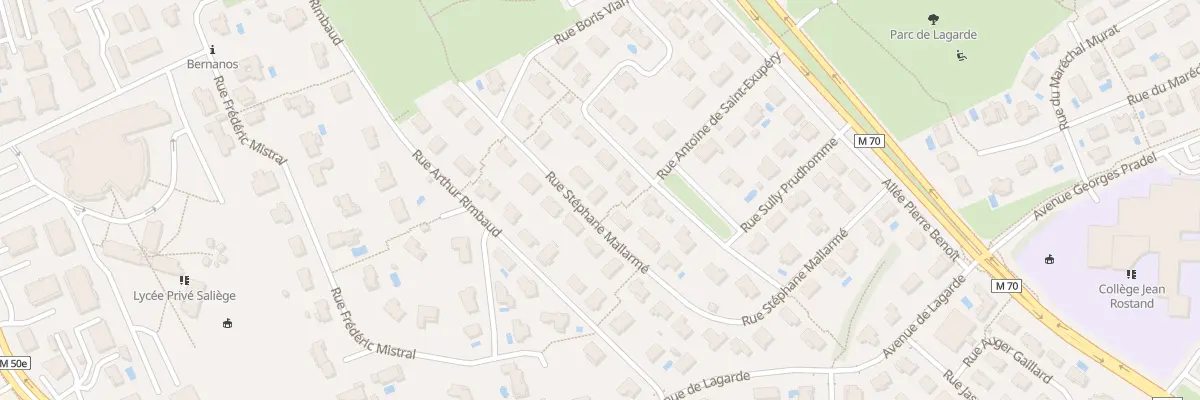 Plan du 14 Rue Stéphane Mallarmé à Balma