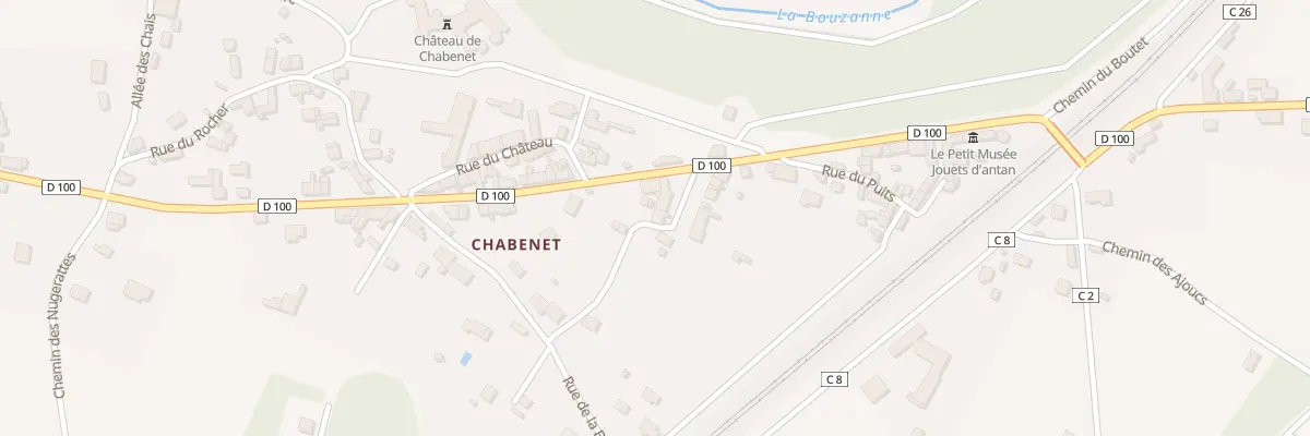 Plan du 2 Pl de la Fonfragne au Pont-Chrétien-Chabenet