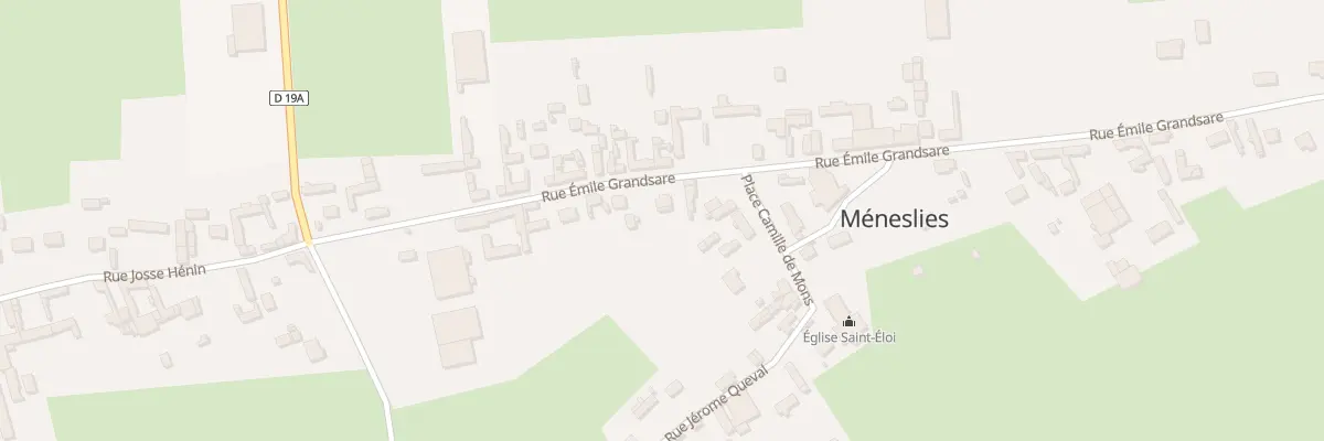 Plan du 16 Rue Emile Grandsare à Méneslies
