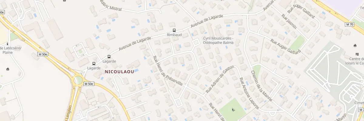 Plan du 6 Rue Raymond Bertrand à Balma
