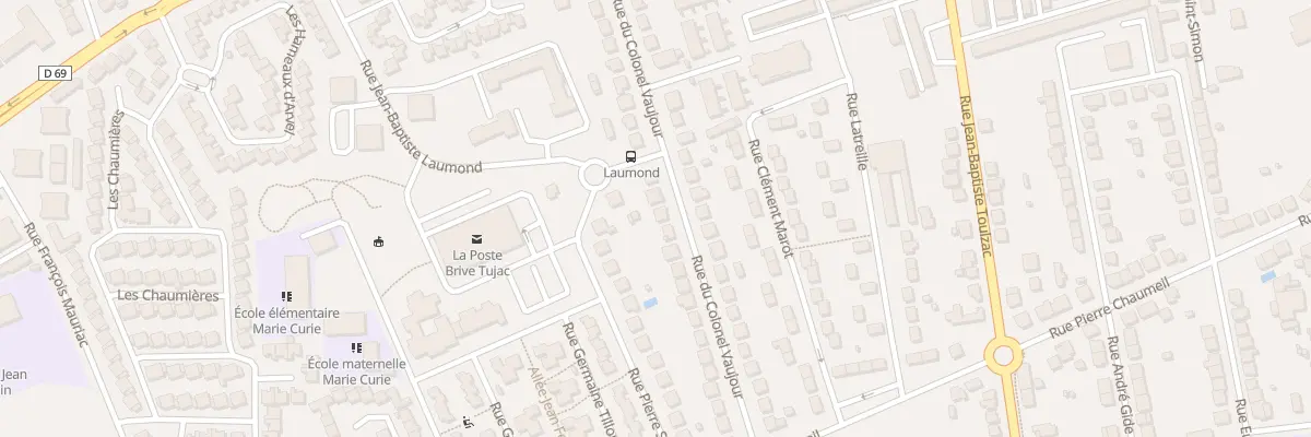 Plan du 23 Rue Col Vaujour à Brive-la-Gaillarde