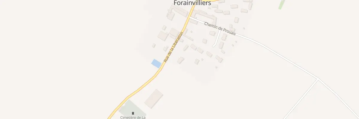 Plan de la Rue de la Libération à La Chapelle-Forainvilliers
