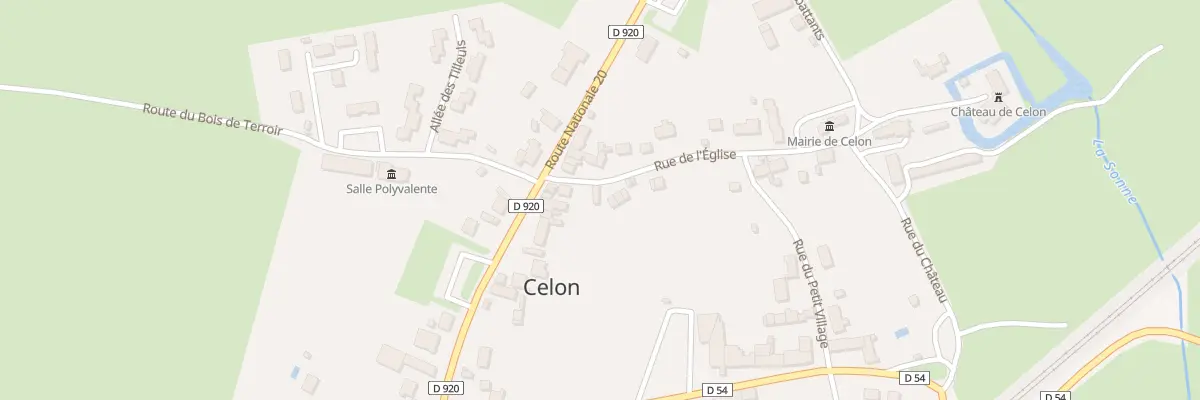 Plan du 2 Rue de l’Église à Celon