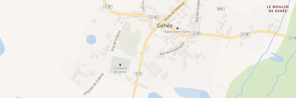 Plan du 3 Rte de Pellevoisin à Gehée