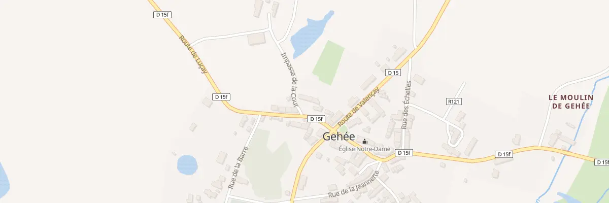 Plan du 4 Rte de Lucay à Gehée