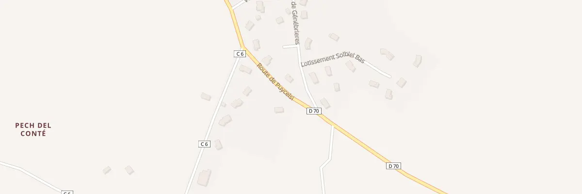Plan du 5239 Teularie à Génébrières