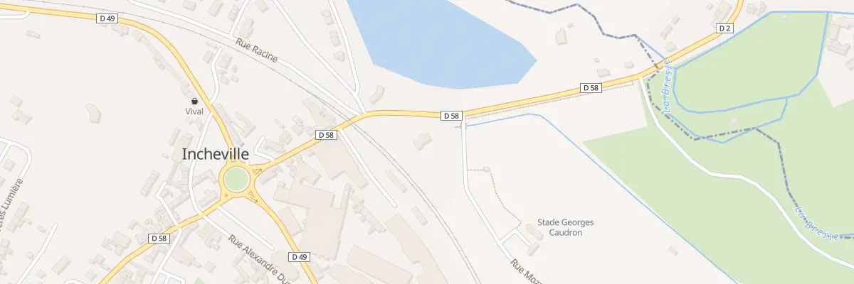 Plan du 2 Rue Claude Debussy à Incheville