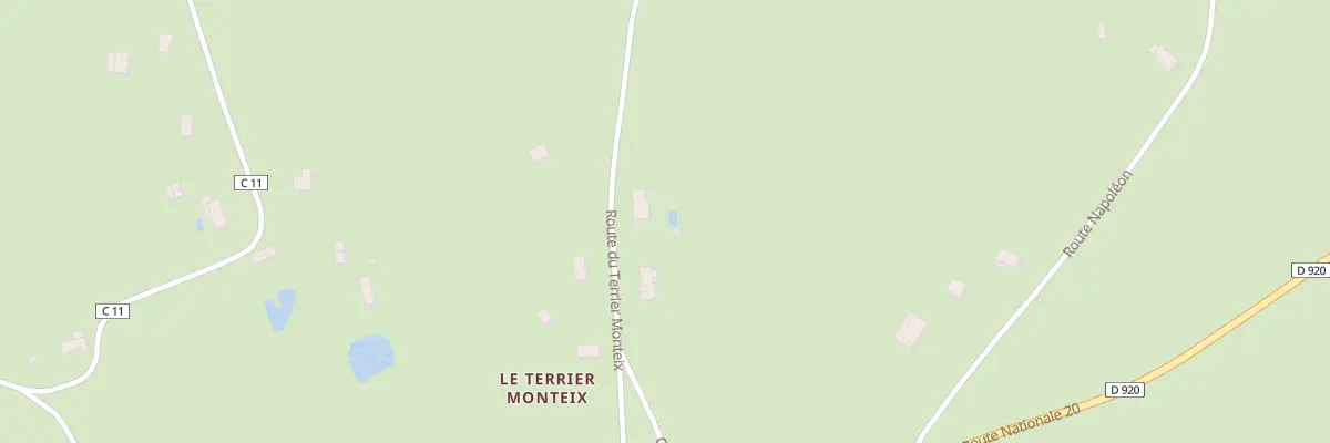 Plan du 6 Rte du Terrier Monteix à Celon
