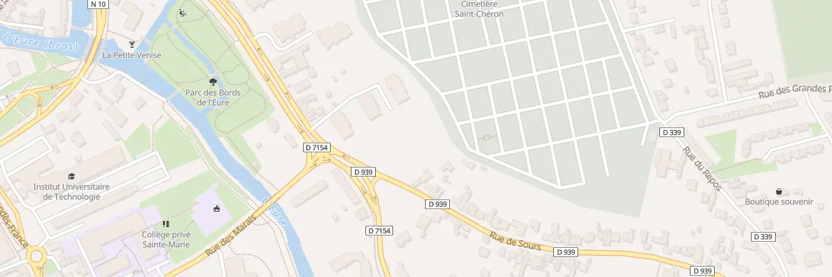 Plan du 1 Rue de Sours à Chartres