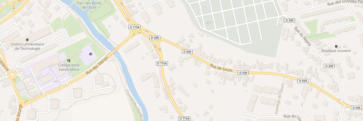 Plan du 12 Rue de Sours à Chartres