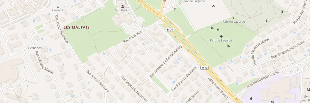 Plan du 12 Rue Albert Camus à Balma