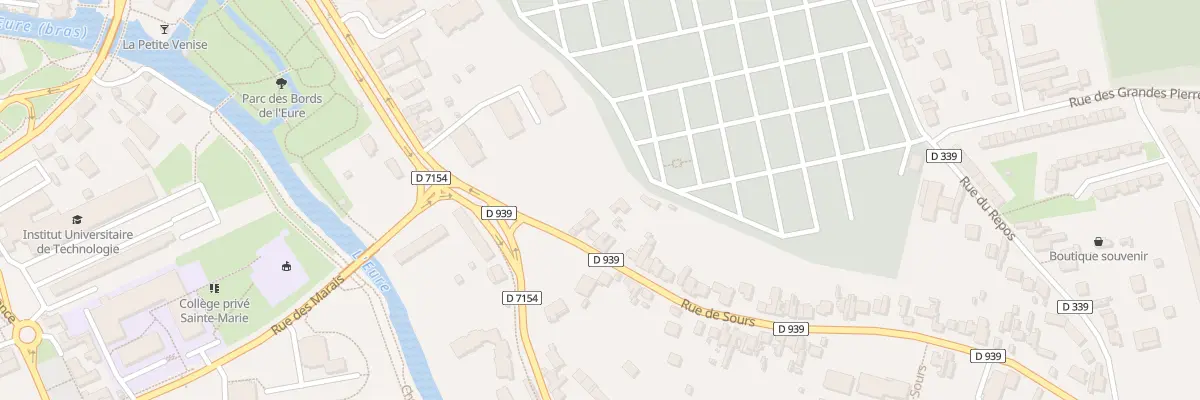 Plan du 3 Rue de Sours à Chartres