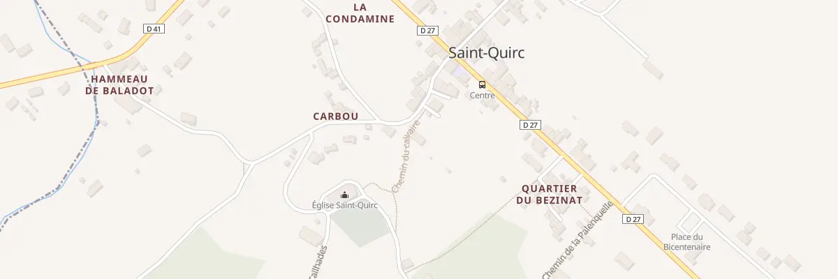 Plan du 5 Rue de l’Église à Saint-Quirc