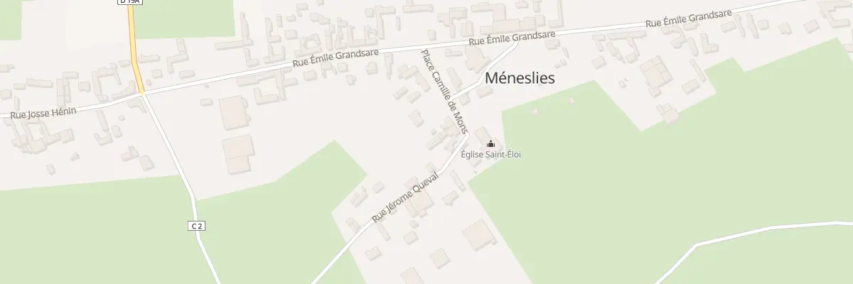 Plan du 8 Pl Camille de Mons à Méneslies