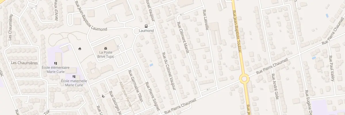 Plan du 18 Rue Col Vaujour à Brive-la-Gaillarde