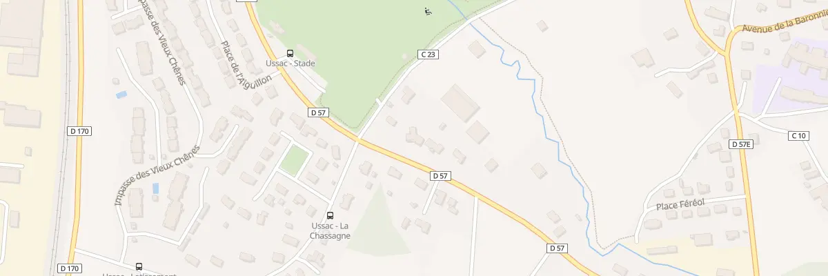 Plan du 28 Av Du Parc Des Sports à Ussac