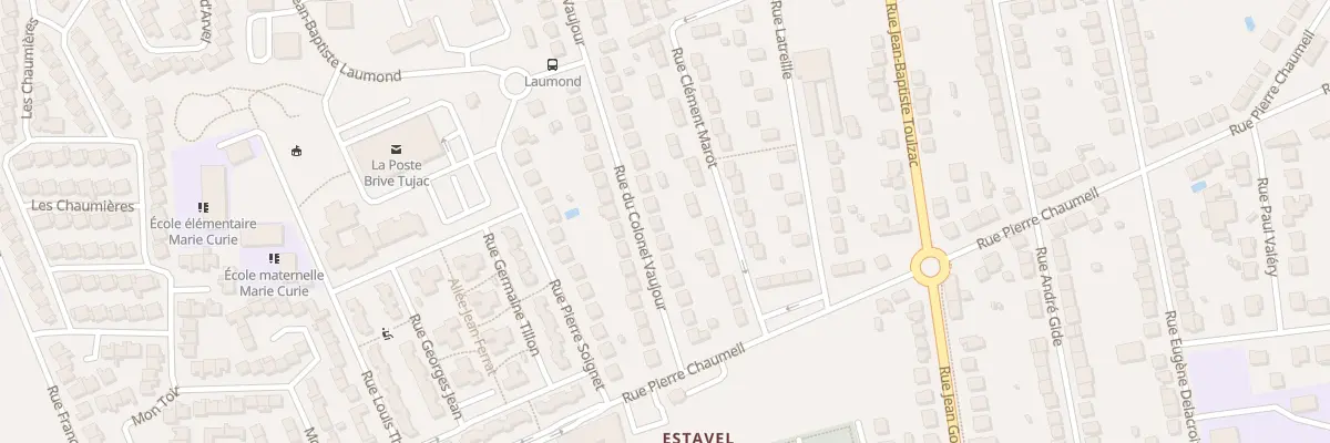 Plan du 14 Rue Col Vaujour à Brive-la-Gaillarde