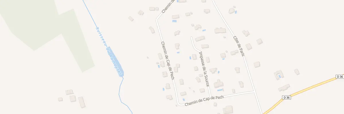 Plan du 350 Che Cap de Pech à La Salvetat-Belmontet