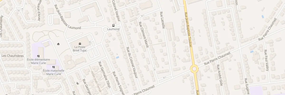 Plan du 21 Rue Clement Marot à Brive-la-Gaillarde