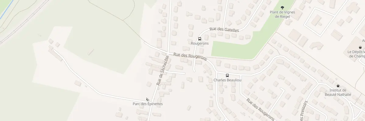 Plan du 2A Rue des Rougerons à Champhol