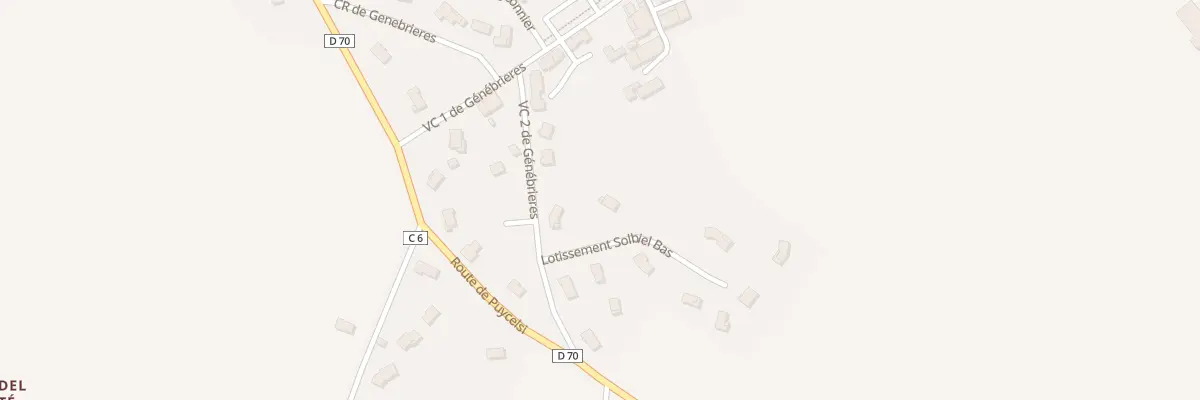 Plan du 11 Lot Communal à Génébrières