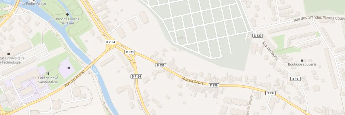 Plan du 13 Rue de Sours à Chartres