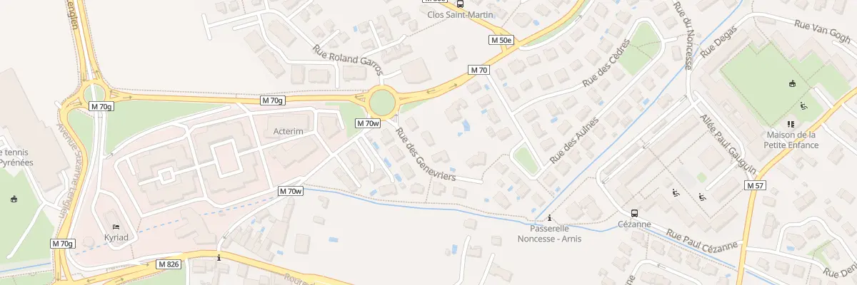 Plan du 3 Rue des Genévriers à Balma