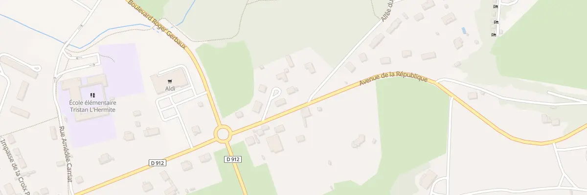 Plan du 9009 Av de La République à La Souterraine