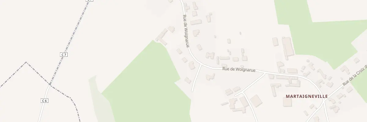 Plan du 375 Rue de Woignarue Martaignevi à Bourseville