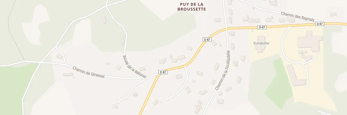 Plan du 5441F Al Bos à Cressensac-Sarrazac