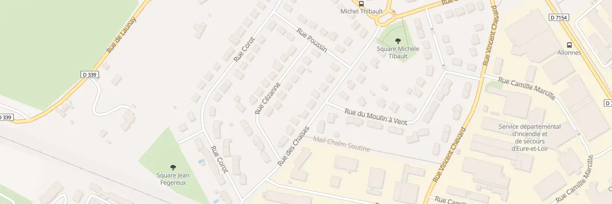 Plan du 58 Rue des Chaises à Chartres