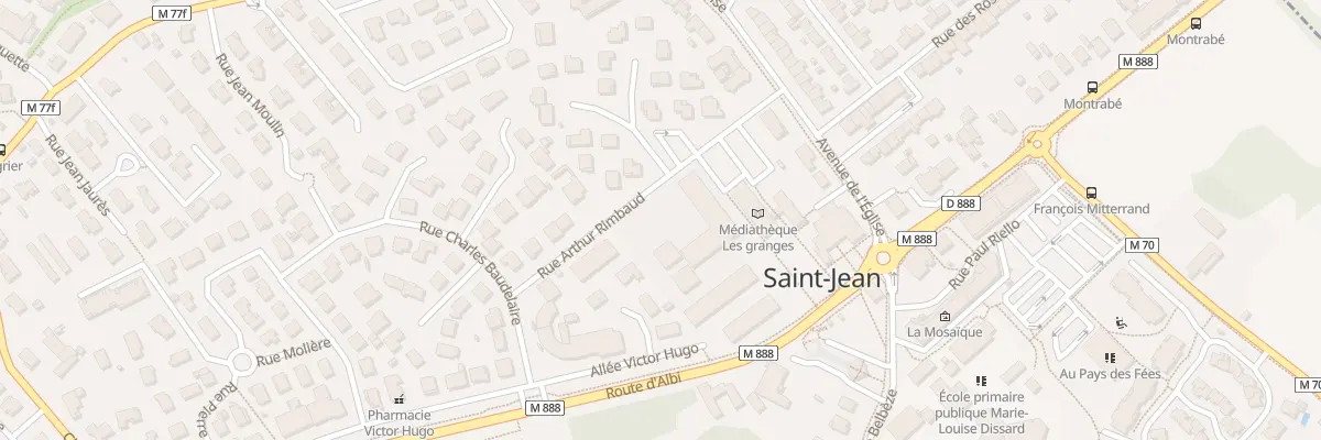 Plan du 6 Rue Rimbaud à Saint-Jean