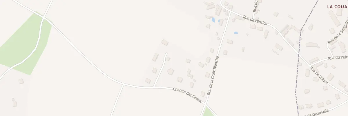 Plan du 110 Che des Groux à Guainville