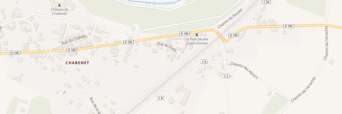 Plan du 16 Rue du Puits au Pont-Chrétien-Chabenet