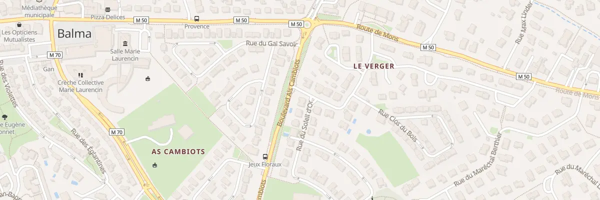 Plan du 1 Rue du Soleil d’Or à Balma